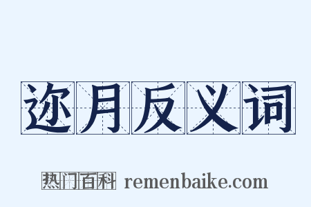 迩月反义词是什么意思的图片